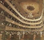 Auditorium of the old Burgtheater (mk20) Gustav Klimt